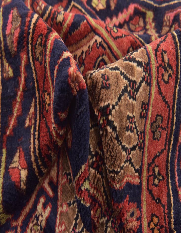 Detail image of 5' x 9' 10  Hand Knotted Koliaei Persian Wool Runner Rug