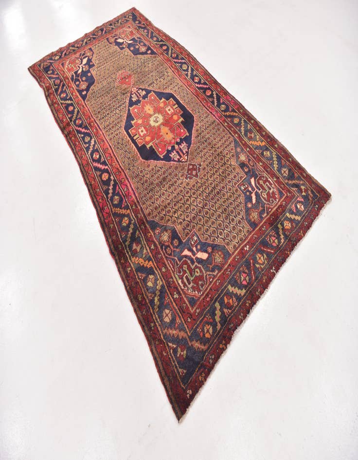 Detail image of 5' x 9' 10  Hand Knotted Koliaei Persian Wool Runner Rug