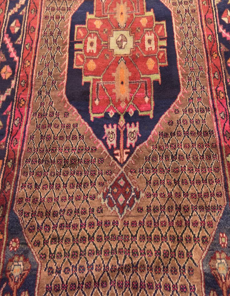 Detail image of 5' x 9' 10  Hand Knotted Koliaei Persian Wool Runner Rug