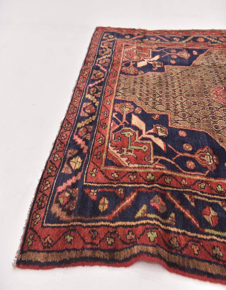 Detail image of 5' x 9' 10  Hand Knotted Koliaei Persian Wool Runner Rug