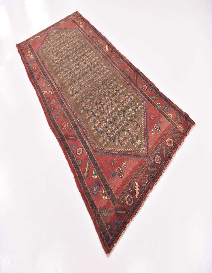 Detail image of 5' x 10' 4  Hand Knotted Koliaei Persian Wool Runner Rug