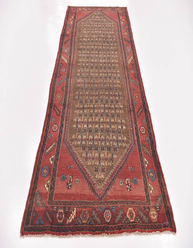 Detail image of 5' x 10' 4  Hand Knotted Koliaei Persian Wool Runner Rug