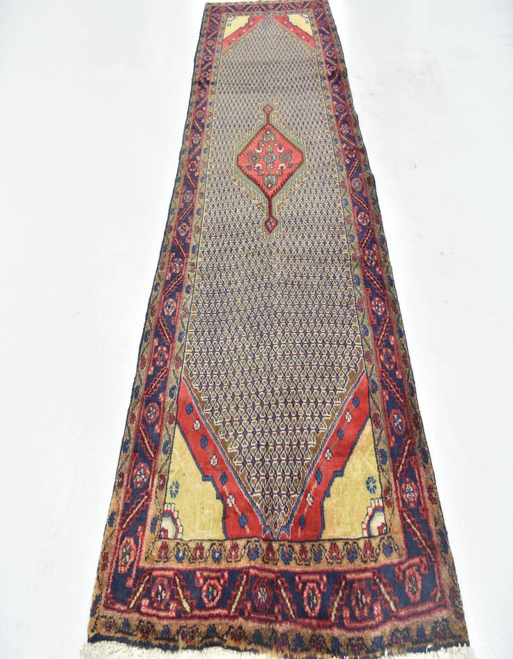 Detail image of 3' 5 x 9' 8  Hand Knotted Koliaei Persian Wool Runner Rug
