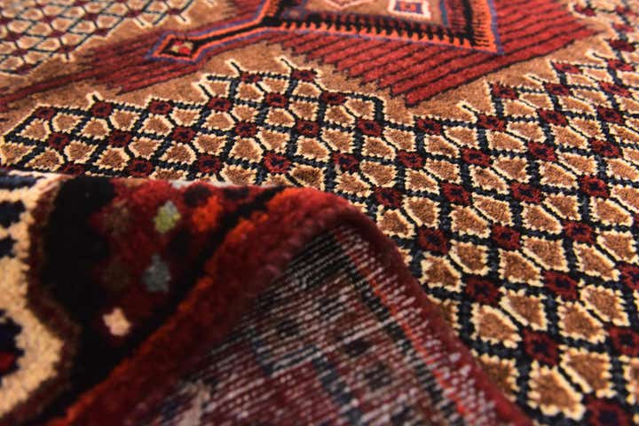 5' x 10' 3 Hand Knotted Koliaei Persian Wool Runner Rug