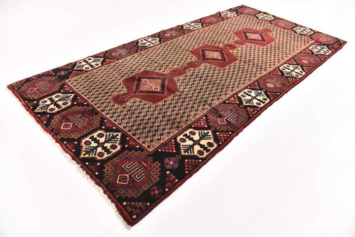 5' x 10' 3 Hand Knotted Koliaei Persian Wool Runner Rug