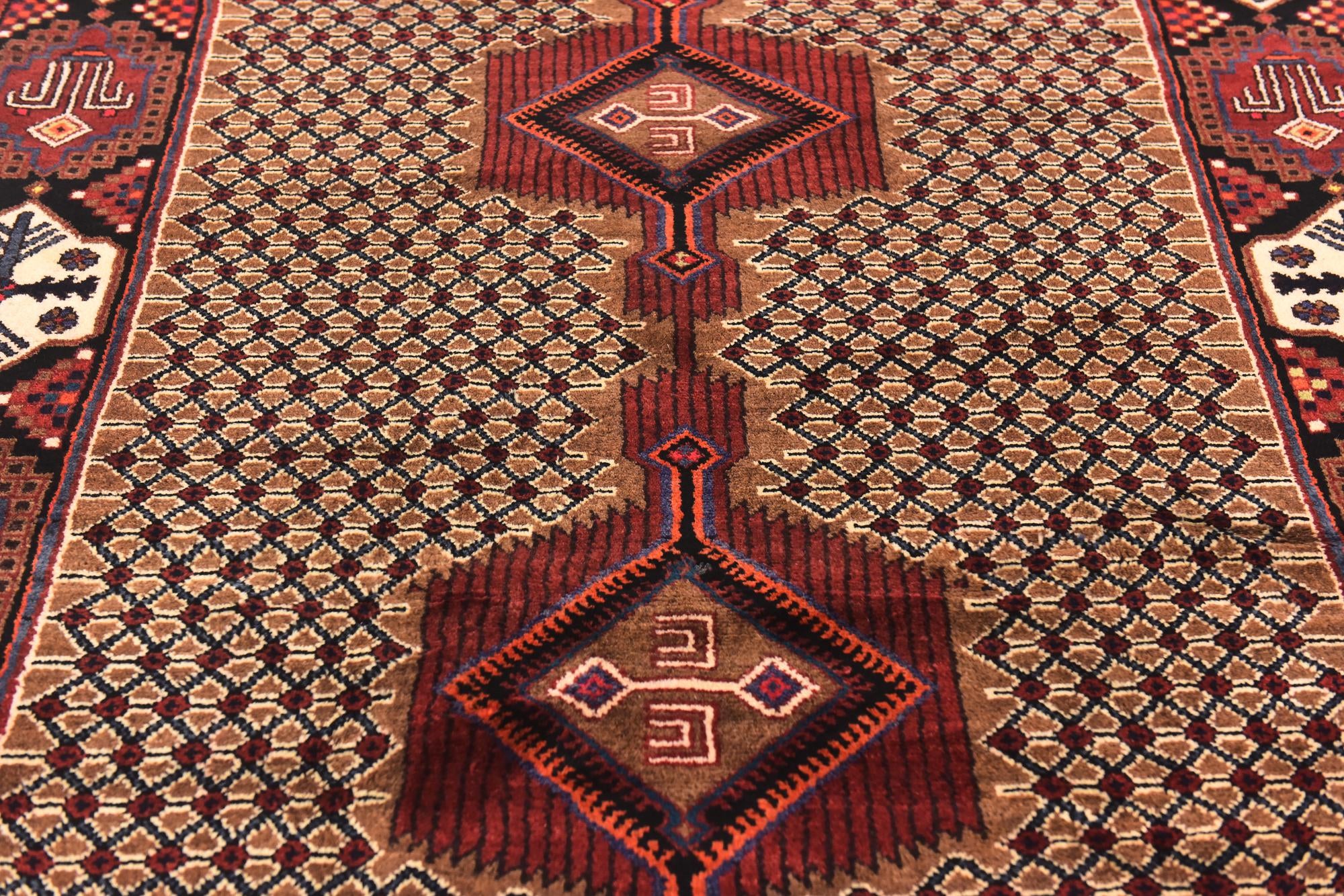 5' x 10' 3 Hand Knotted Koliaei Persian Wool Runner Rug