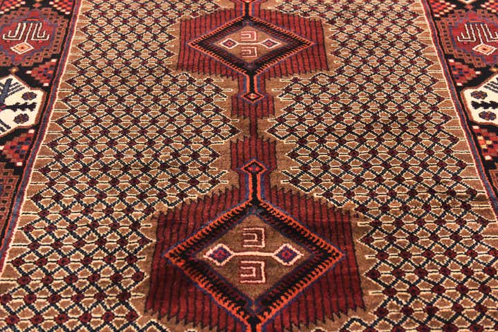 5' x 10' 3 Hand Knotted Koliaei Persian Wool Runner Rug