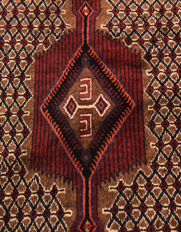 Detail image of 5' x 10' 3 Hand Knotted Koliaei Persian Wool Runner Rug