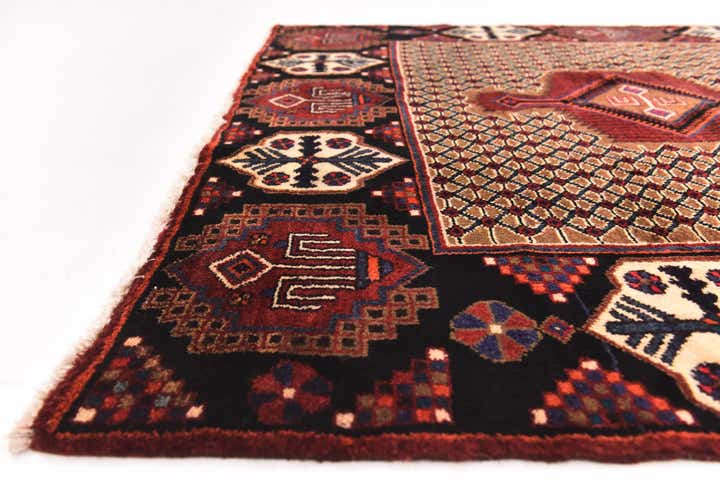 5' x 10' 3 Hand Knotted Koliaei Persian Wool Runner Rug