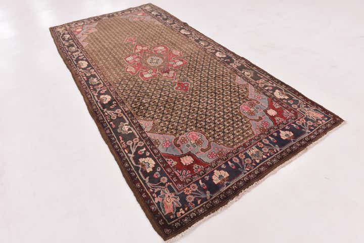 5' x 10' 3 Hand Knotted Koliaei Persian Wool Runner Rug