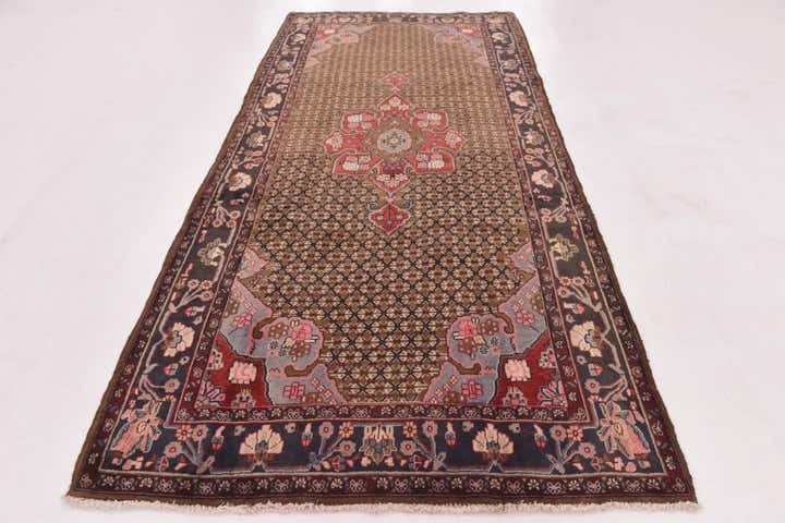 5' x 10' 3 Hand Knotted Koliaei Persian Wool Runner Rug