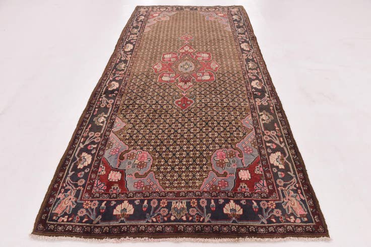 Detail image of 5' x 10' 3 Hand Knotted Koliaei Persian Wool Runner Rug