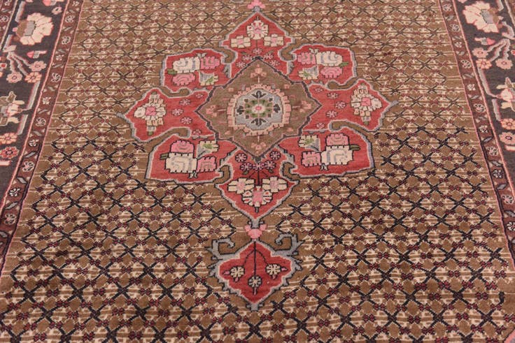 Detail image of 5' x 10' 3 Hand Knotted Koliaei Persian Wool Runner Rug