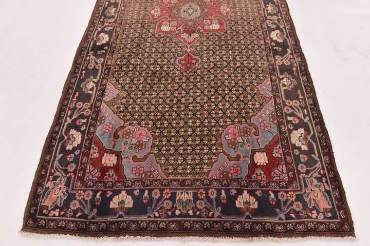 5' x 10' 3 Hand Knotted Koliaei Persian Wool Runner Rug