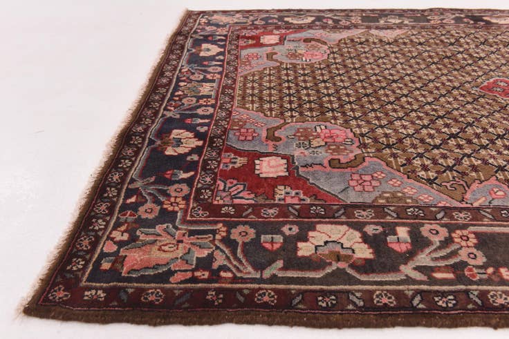 Detail image of 5' x 10' 3 Hand Knotted Koliaei Persian Wool Runner Rug
