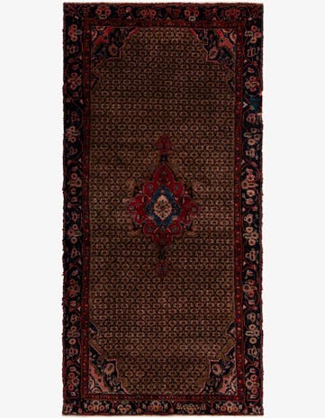 4' 7 x 9' 5 Hand Knotted Koliaei Persian Wool Runner Rug