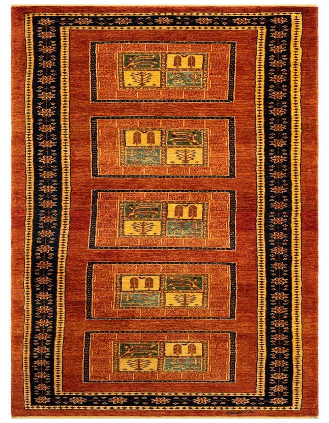 Detail image of 3' 1 x 9' 9 Luribaft Wool Runner Rug