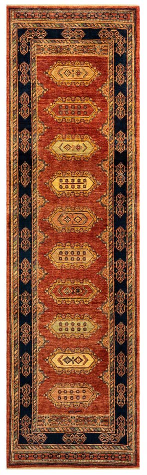 Detail image of 2' 10 x 9' 11 Luribaft Wool Runner Rug
