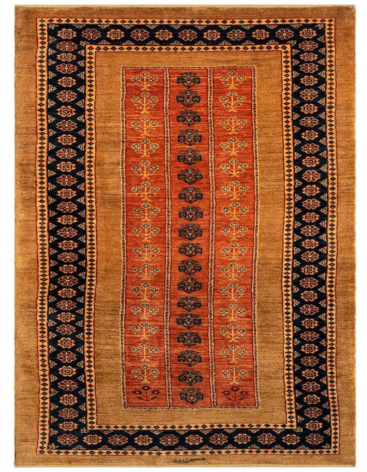 Detail image of 2' 8 x 6' 10 Luribaft Wool Runner Rug