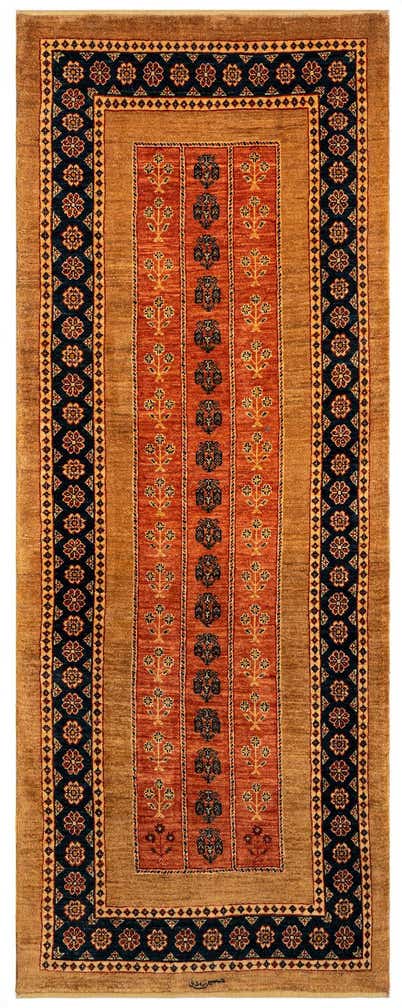2' 8 x 6' 10 Luribaft Wool Runner Rug