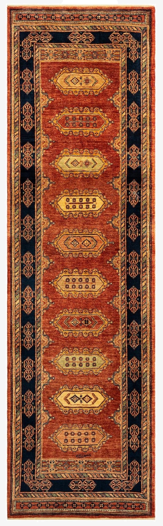 2' 10 x 9' 11 Luribaft Wool Runner Rug