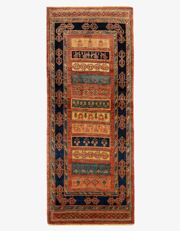 2' 9 x 6' 11 Luribaft Wool Runner Rug