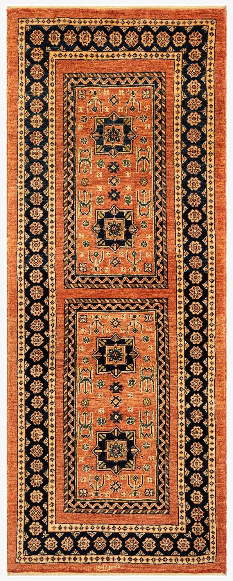 2' 8 x 6' 11 Luribaft Wool Runner Rug