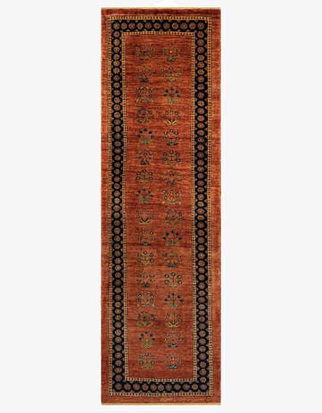 2' 9 x 9' 3 Luribaft Wool Runner Rug