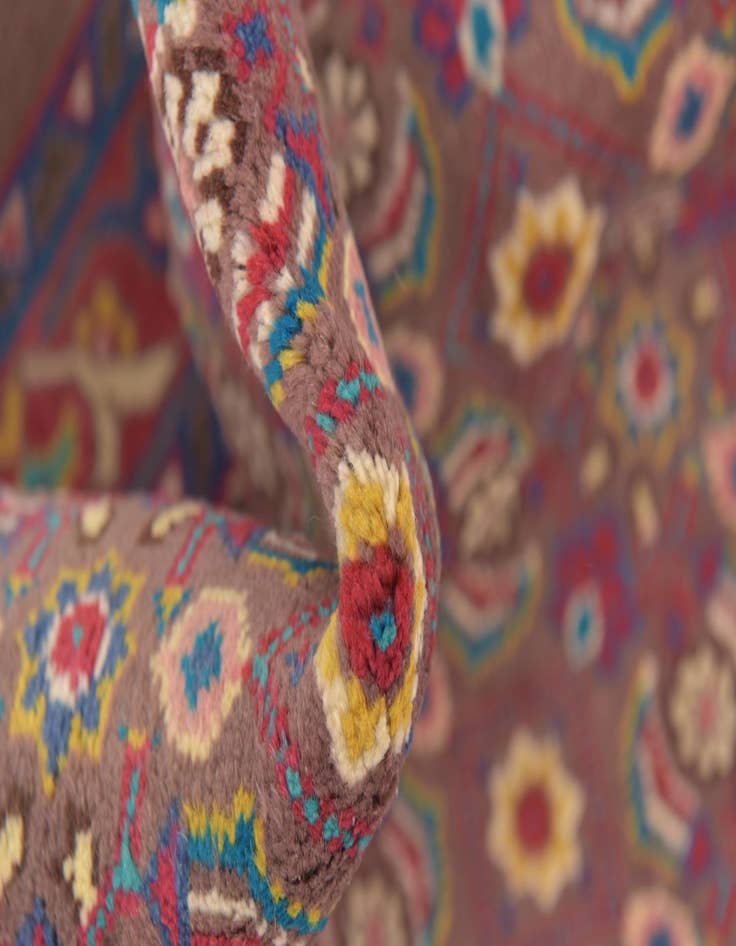 Detail image of 4' 4 x 10'  Hand Knotted Mahal Persian Wool Runner Rug