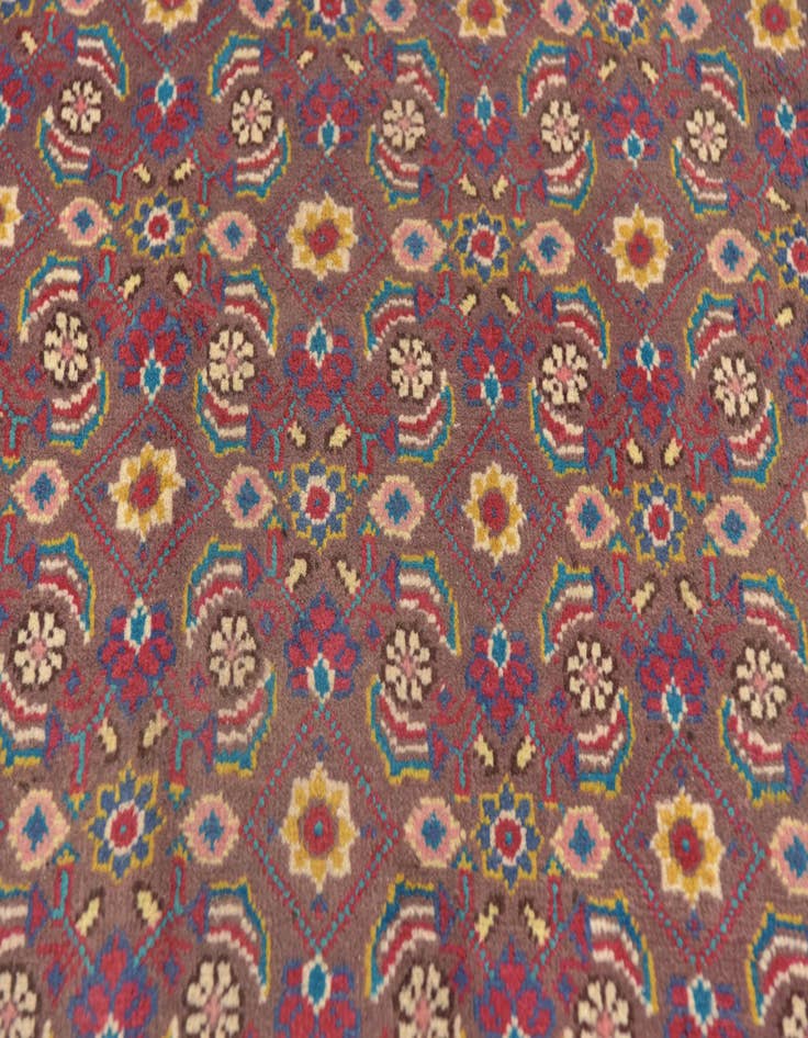 Detail image of 4' 4 x 10'  Hand Knotted Mahal Persian Wool Runner Rug