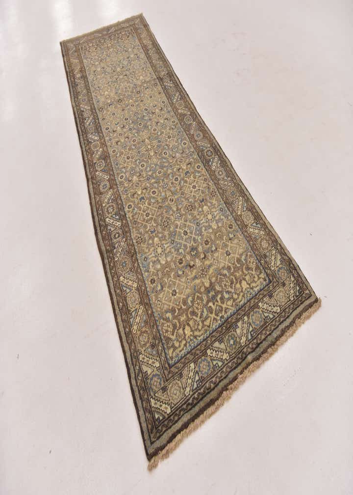 3' 6 x 10' 5 Hand Knotted Malayer Persian Wool Runner Rug