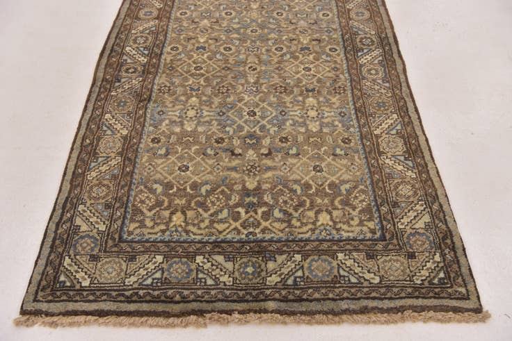 Detail image of 3' 6 x 10' 5 Hand Knotted Malayer Persian Wool Runner Rug