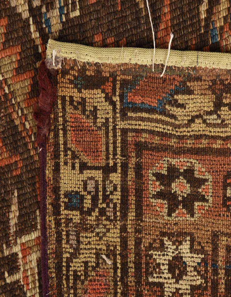 Detail image of 3' 3 x 7'  Hand Knotted Malayer Persian Wool Runner Rug
