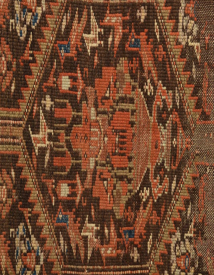 Detail image of 3' 3 x 7'  Hand Knotted Malayer Persian Wool Runner Rug