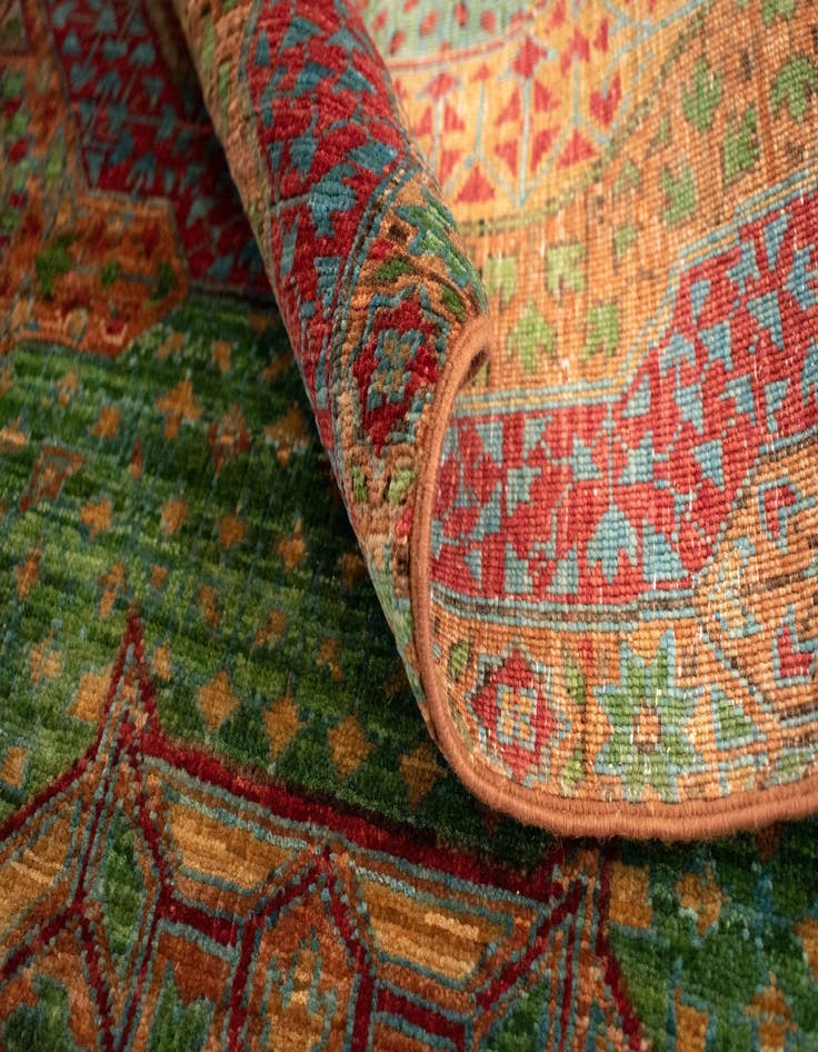 Detail image of 2' 6 x 11' Mamluk Wool Runner Rug