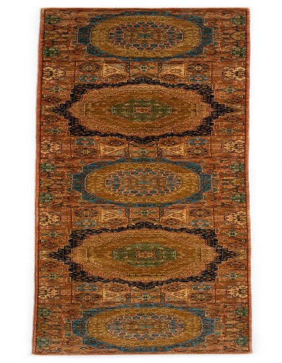 Detail image of 2' 7 x 11' 4 Mamluk Wool Runner Rug