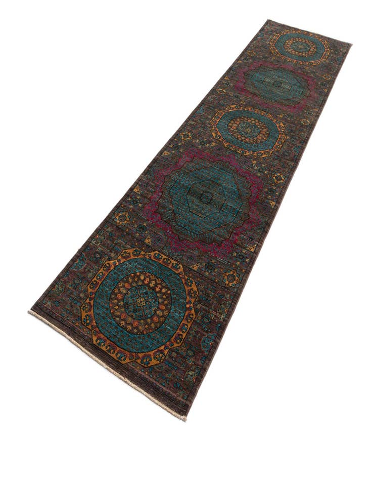 Detail image of 2' 7 x 10' 2 Mamluk Wool Runner Rug