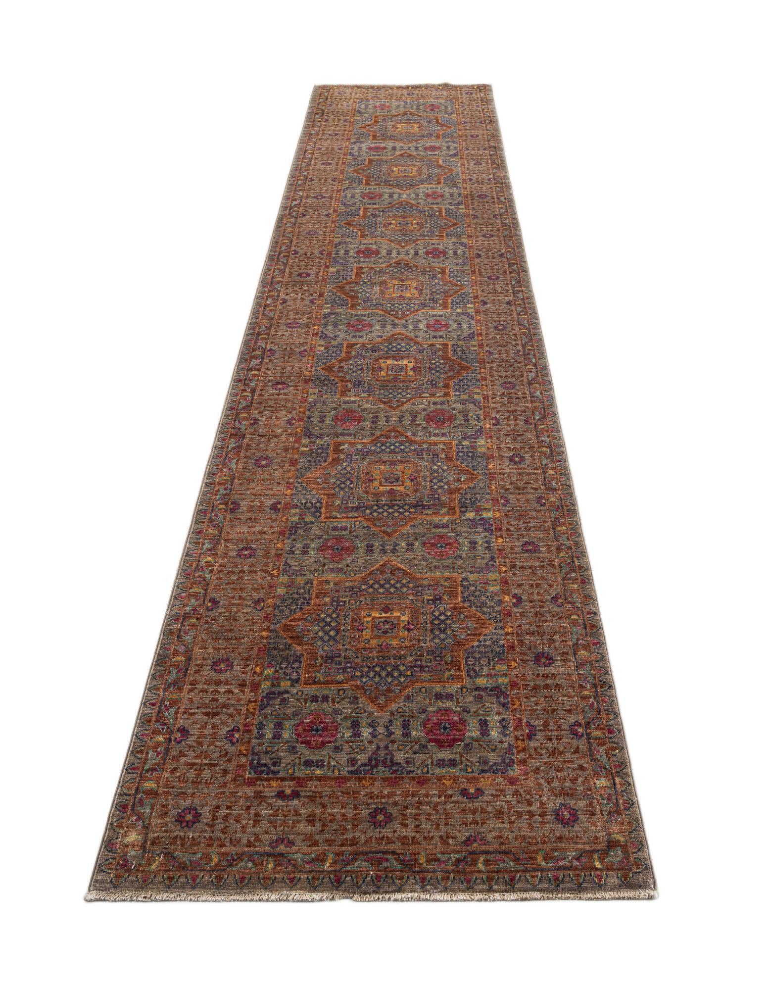 2' 7 x 12' 10 Mamluk Wool Runner Rug