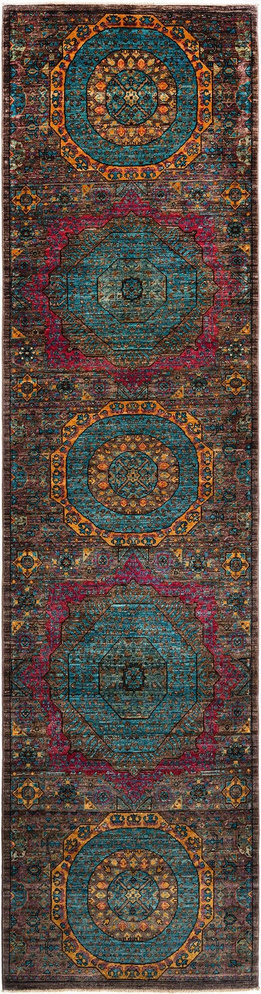 2' 7 x 10' 2 Mamluk Wool Runner Rug