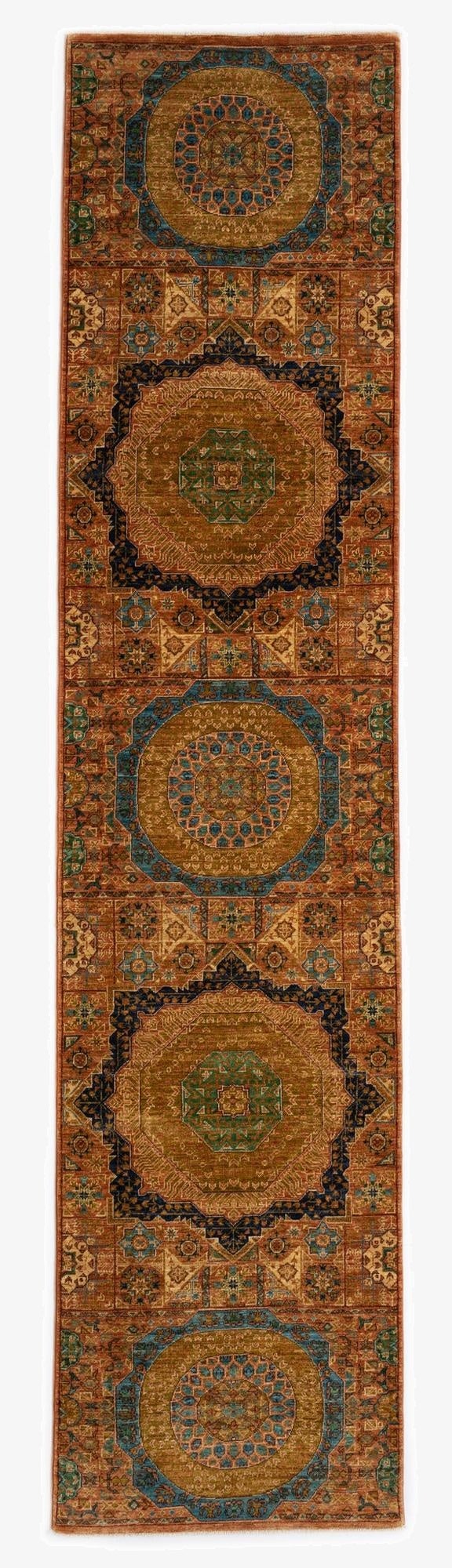 2' 7 x 11' 4 Mamluk Wool Runner Rug