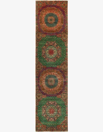 2' 6 x 10' 6 Mamluk Wool Runner Rug