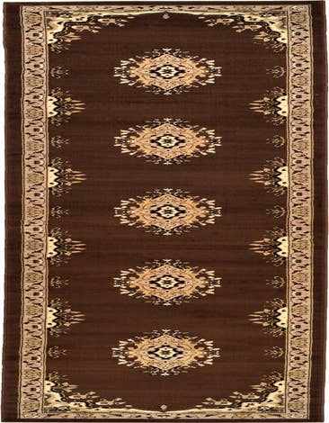 Detail image of 3' x 16' 5 Mashad Design Runner Rug