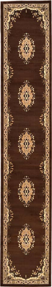 Detail image of 3' x 16' 5 Mashad Design Runner Rug