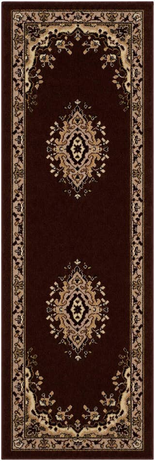 Detail image of 2' x 6' Mashad Design Runner Rug