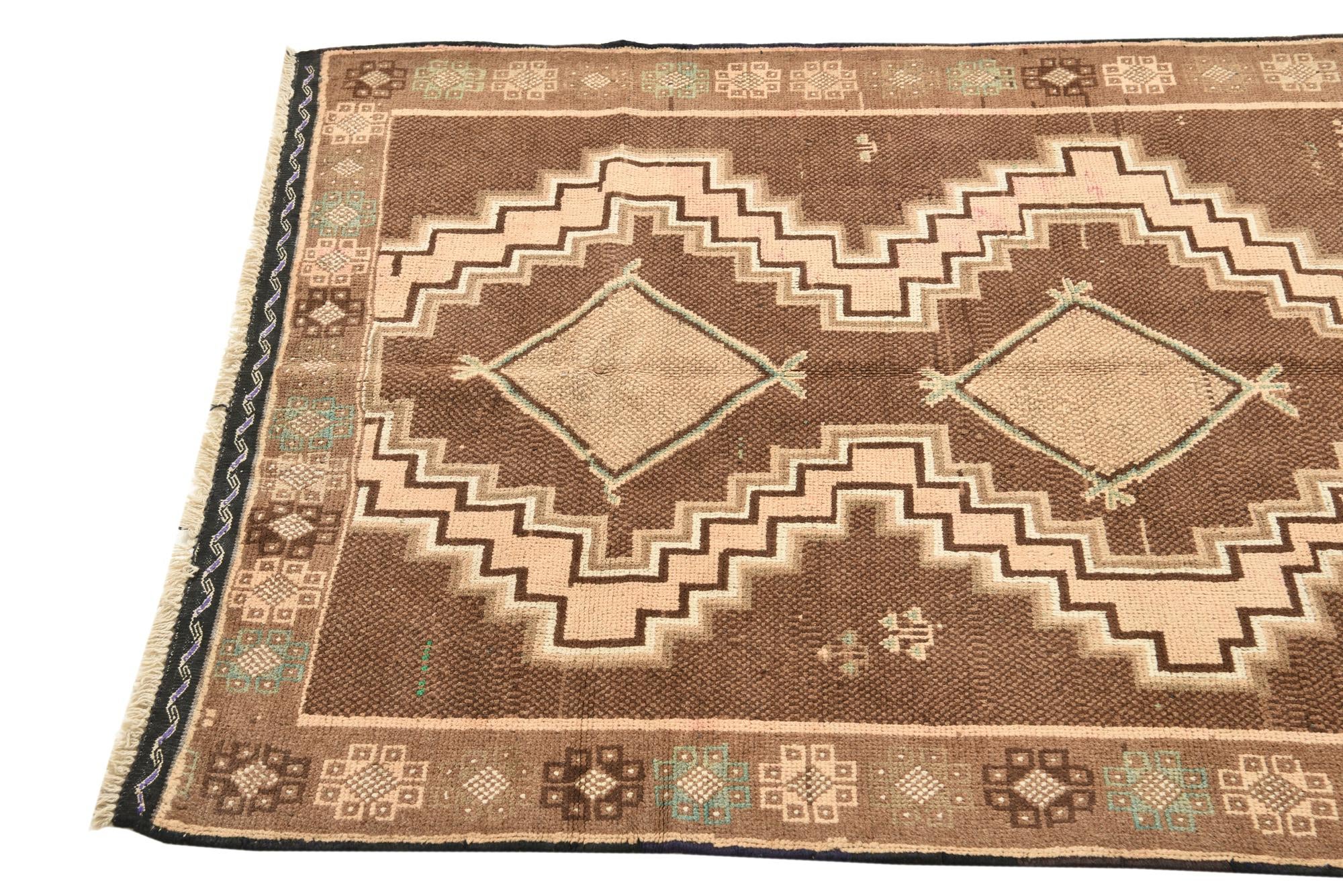 3' 5 x 6' 4 Hand Knotted Meshkin Persian Wool Runner Rug