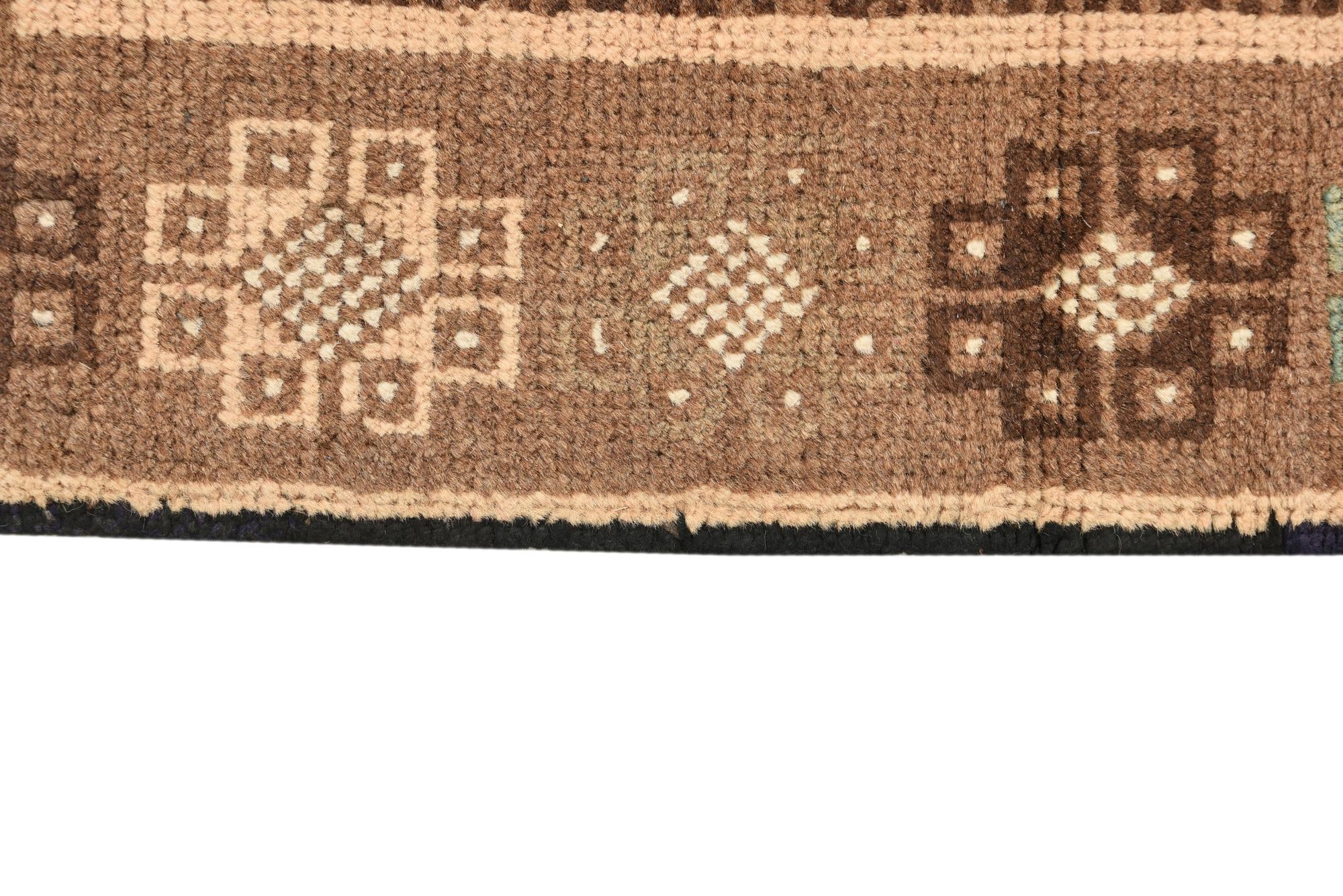 3' 5 x 6' 4 Hand Knotted Meshkin Persian Wool Runner Rug
