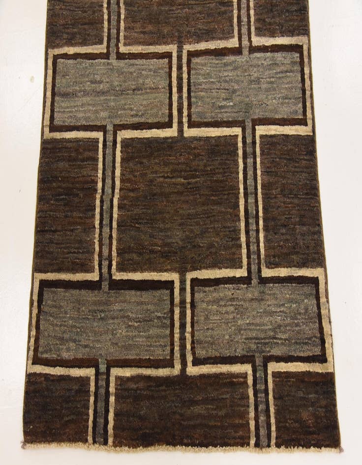 Detail image of 3' x 10' Hand Knotted Modern Ziegler Runner Rug