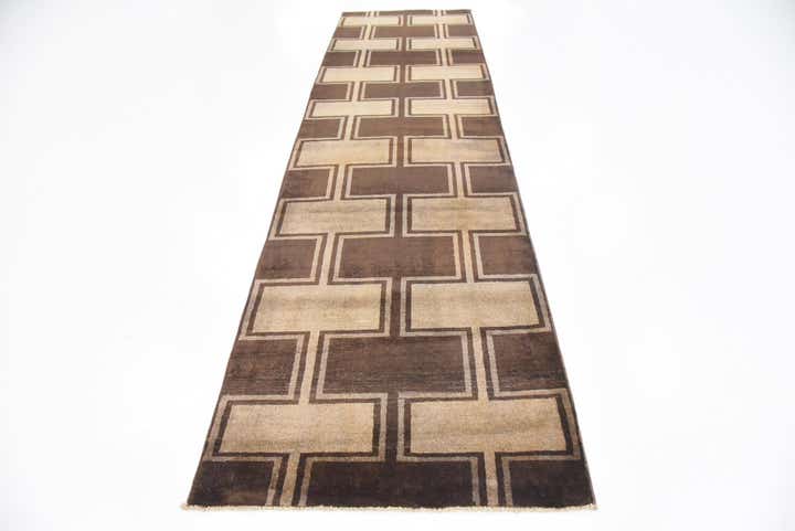 2' 8 x 10' Hand Knotted Modern Ziegler Runner Rug