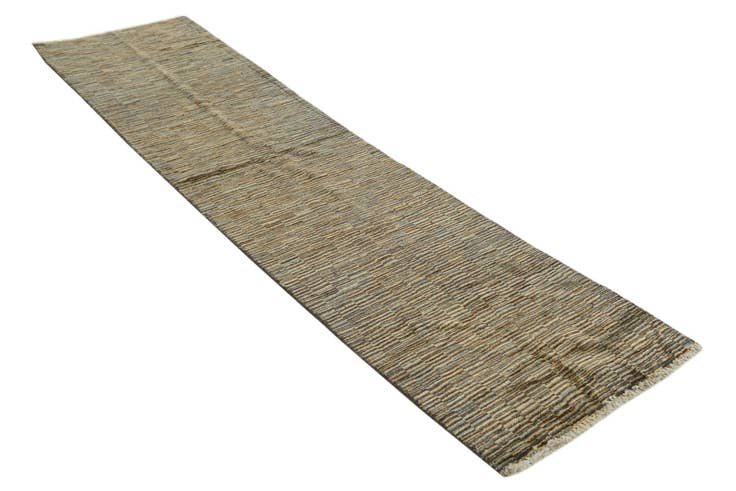 Detail image of 2' 1 x 8' 8 Hand Knotted Modern Ziegler Wool Runner Rug