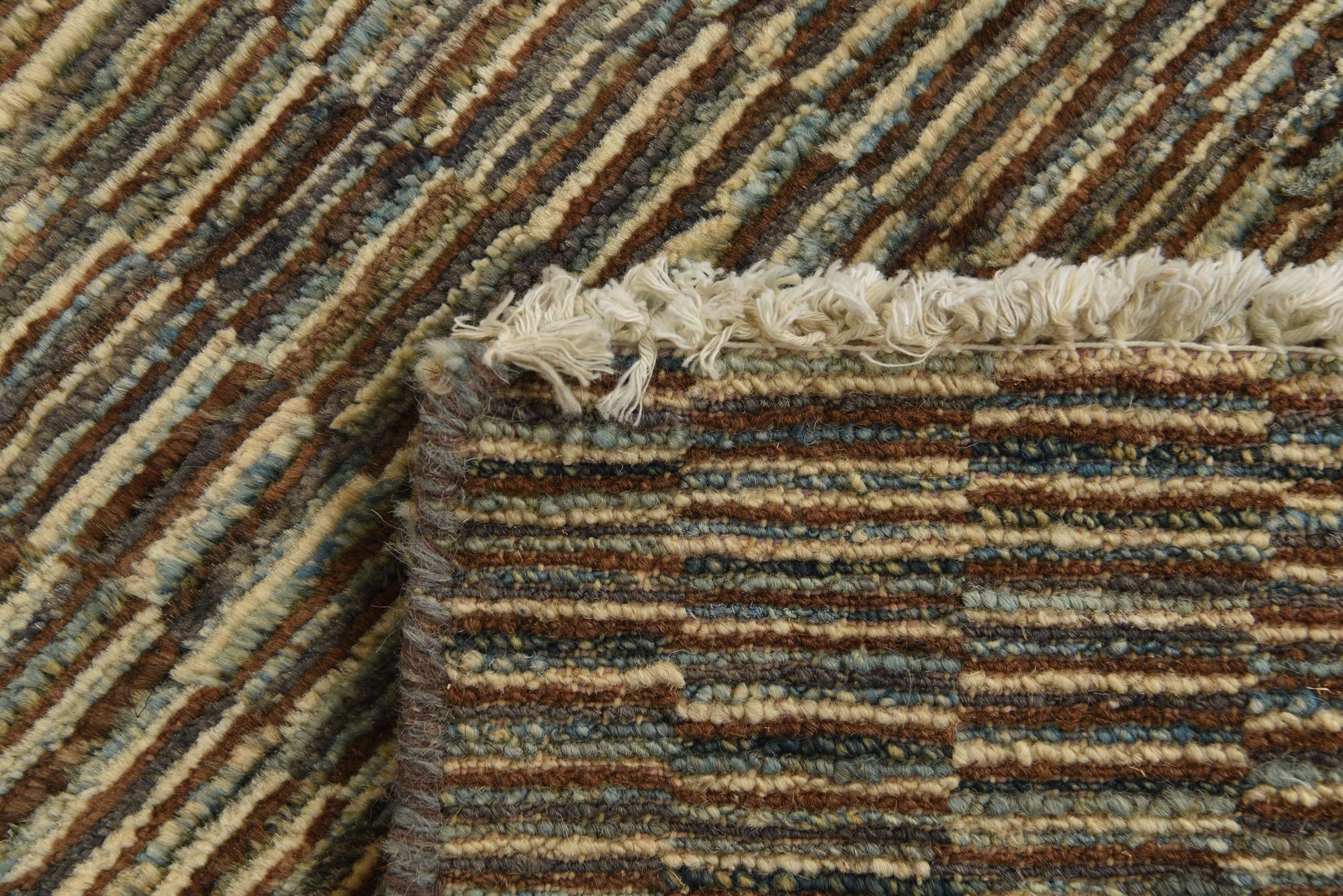 2' 1 x 8' 8 Hand Knotted Modern Ziegler Wool Runner Rug